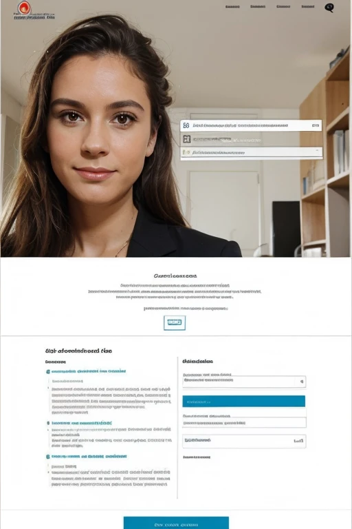 Genere moi une image pour une page d'accueil pour un site de commande de document administratif  en ligne
