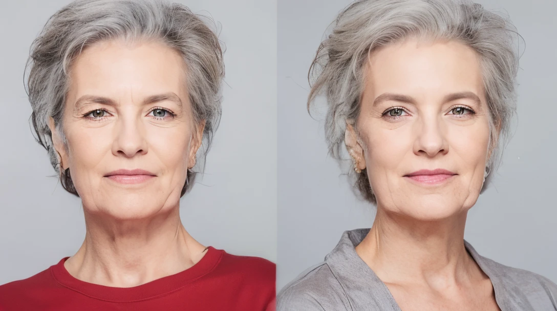 Natural old Woman OVER 70
