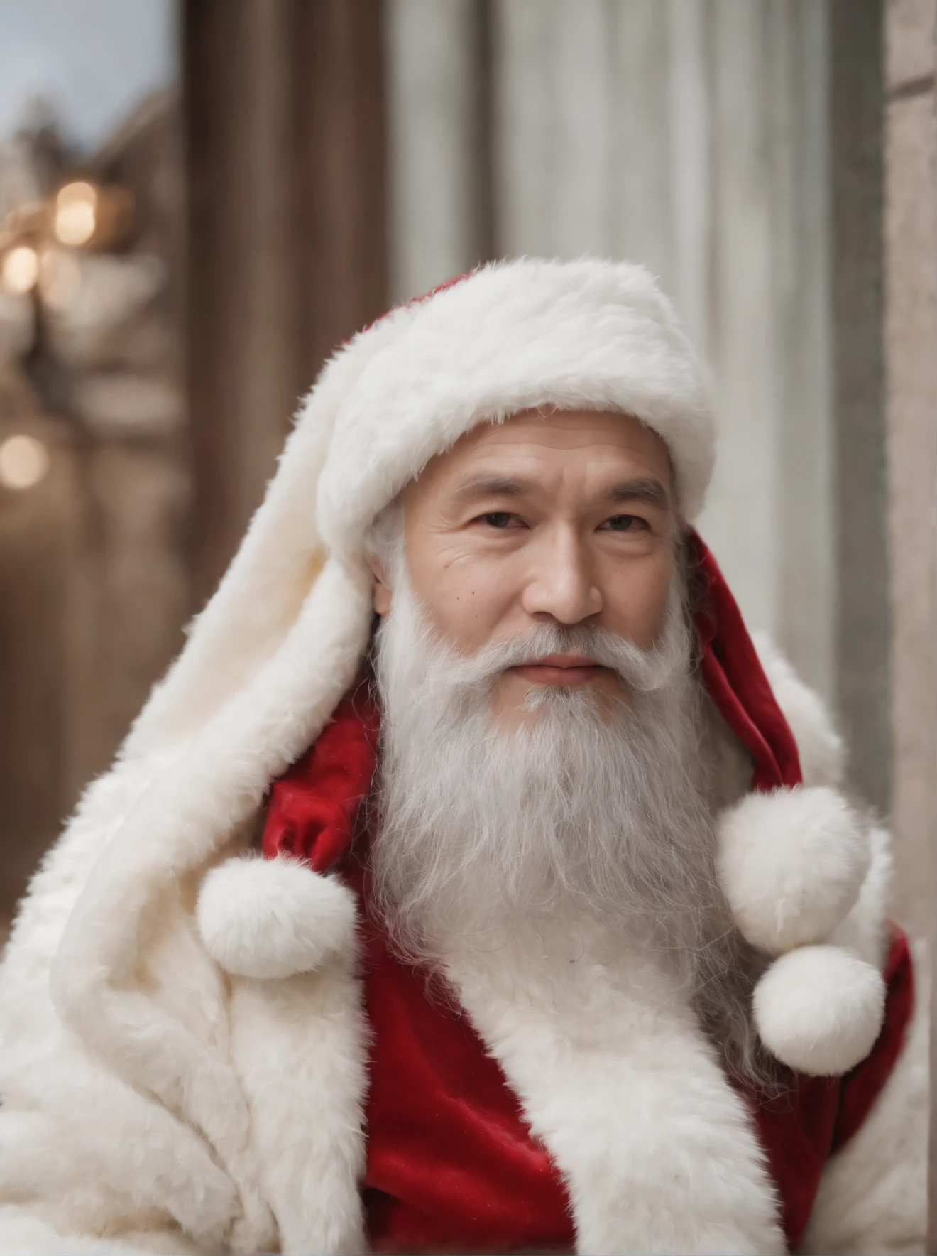 Q version of Santa Claus,Cute and cute,hunchback、chubbiness,Carry a large pocket,Throw one away,Map of Japan,Huge moon background,depth of fields,a work of art,ultra - detailed,4K分辨率,high high quality,Overclocked renderer,电影灯光,High picture detail,Detailed pubic hair,epic graphics
