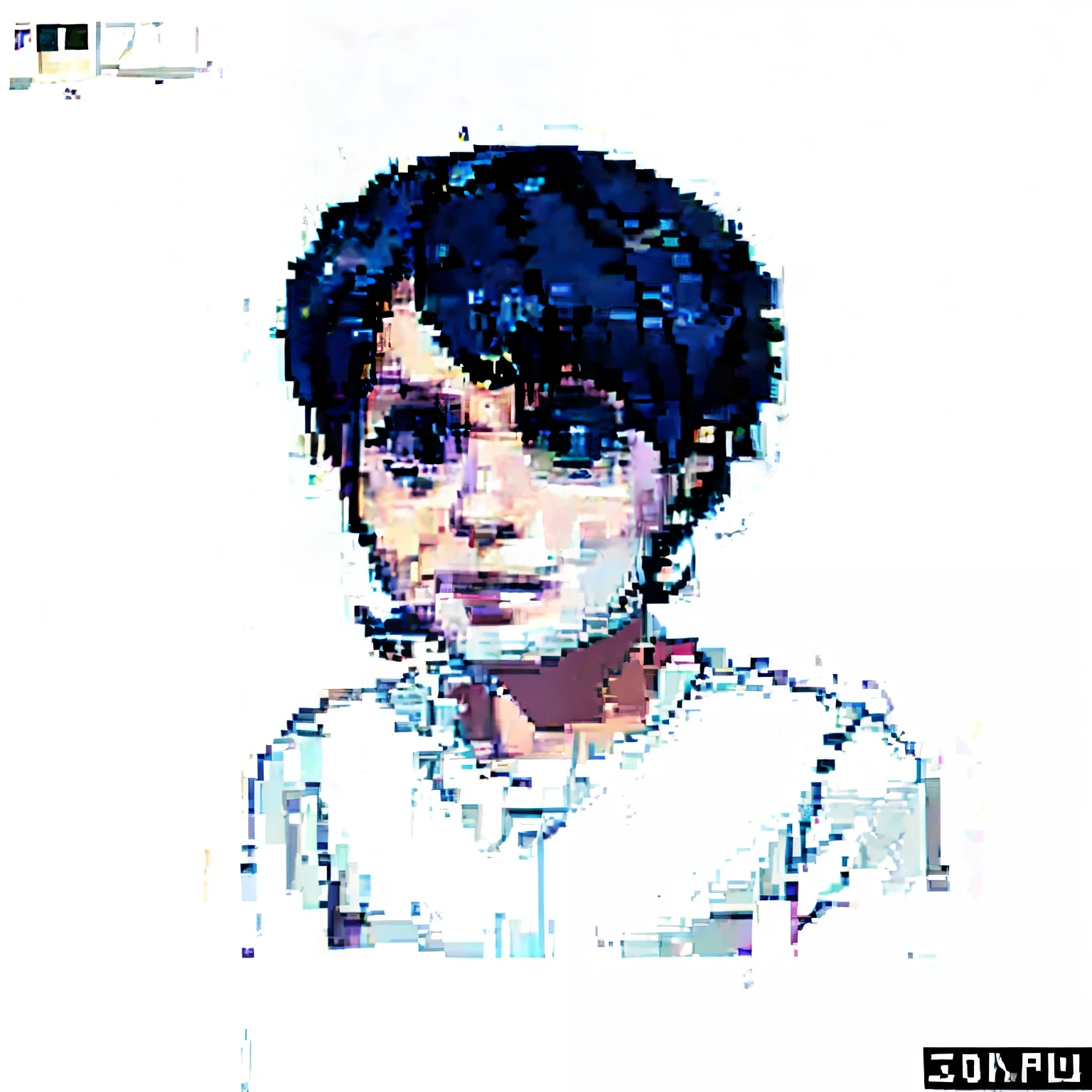 Crie um personagem masculino estilo de desenho simples um pouco de estilo anime o personagem tem pele roxa escuro olhos normais pupila do olho roxo cabelos brancos roxos roupas roxas escuro sapatos preto e branco