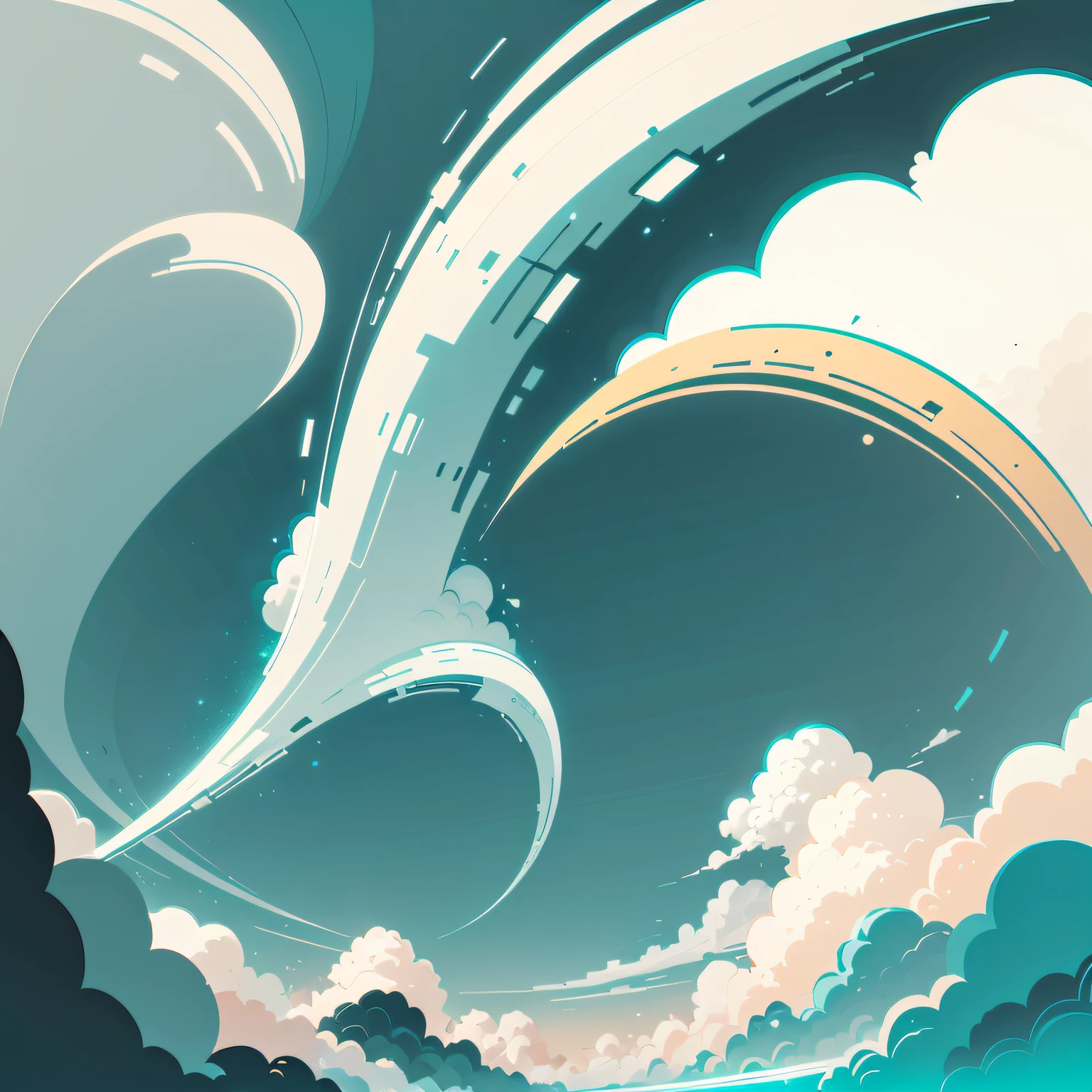 Sky , white and blue background of vector clouds