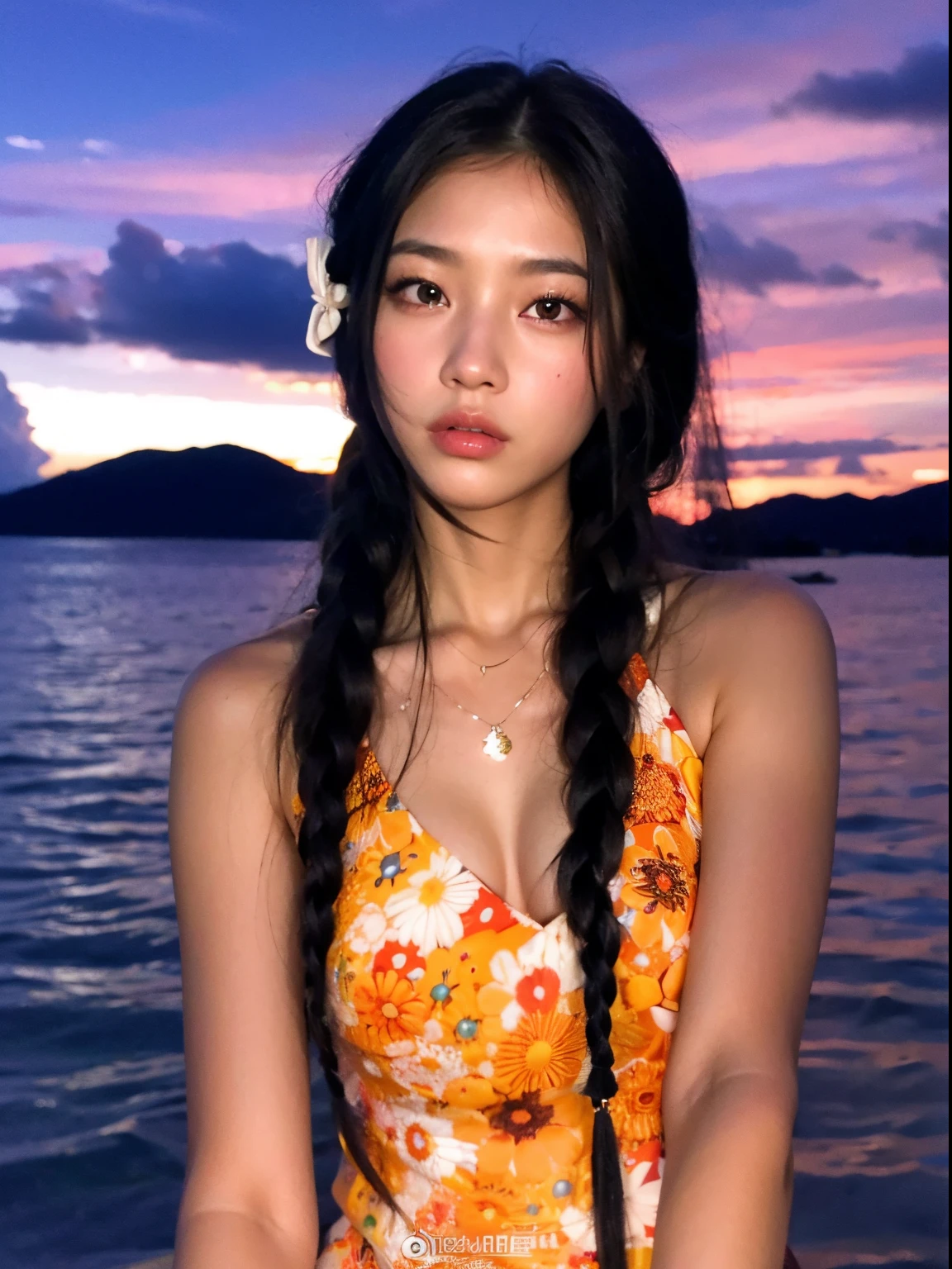 plucked woman with long hair sitting in a boat on the water, Anime Tailandesa, tzuyu de duas vezes, with sunset, Xision Wu, TaeJune Kim, gemma chen, Fanart, Jisoo do Blackpink, Wenfei Ye, jisoo do blackpink, oficial, Rainha do Mar Mu Yanling, Xintong Chen, Jaeyeon Nam, a young asian woman