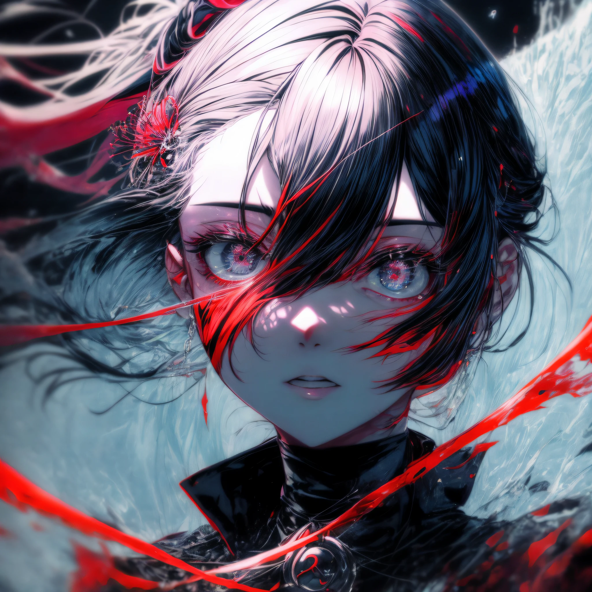 um closeup de um, olhos grandes, olho, olhos compostos, unique alumni, alunos incomuns,Kaneki, monocromatic, Luz radioativa, anime2018::1, vermelho::1, neon color::1,, Parte 1.5, rosto detaled, Ultra Qualidade, Ultra Graphics, Flowering 1.0, O vampiro, Depression, Ultra realista, Anime IRL,menino anime, Estilo escuro, HDR, RTX, O corpo desmorona , Rosto detalhado,soft-lighting, Makoto Sinkai,pintura digital,looking-into-camera", 8k, membros extras,grandes olhos sonhadores,Blurry, pele macia e suave, rosto clonado, symmetric,Neon liquid, vazamentos dos olhos,arte de anime,fotografia, Rachaduras no rosto , ........key: vermelho, Sangue dos olhos, Realistic, luz realista, anime realista, sombras realistas, liquid, dripping from a tree,depressivo, nuvem, Sakura, Spider lily , olhos detalhados, foco nos olhos, Cilia, soft lower lashes:1.5, pale face, olhos muito vermelhos, atmosfera sombria, imagem assustadora, floresta, nevoeiro, Neon Red Liquid, coming down from the trees, atmosfera escura, O corpo desmorona, plaits, Chuva, blood on the ground, fire, closeup dos olhos,The Greatest Generation, Ultra Generation, Generation 3000, 2048×2048......., detalhamento facial, Detalhamento de roupas, symmetric balance, tokyo ghoul, O vampiro, Kaneki, Anime 2020, Water and sky, cabelos pretos,cabelo detalhado, tokyo ghoul, Kaneki, O vampiro, arte depressiva, Depression, boredom, tristeza, chorar, Dor, black smoke, energia negra, tentacles, Kagune, sangue, sangue no rosto, Um mar de sangue, fetters, arame farpado, fire, wide angle camera, muitos detalhes finos, Spider lily, Sakura, doce, Scalopendra, fundo preto, Furo no estojo, mortos por dentro, Arte morta, deitado na grama, Manga style, comiс style, Multiple frames, The destroyed body, manga page, Eyes are everywhere, Muitos olhos no fundo, Desenho de Ishida sui, arte de Ishida sui, no estilo de Ishida sui, duas pessoas, em pleno crescimento, postura depressiva, Flores de pau