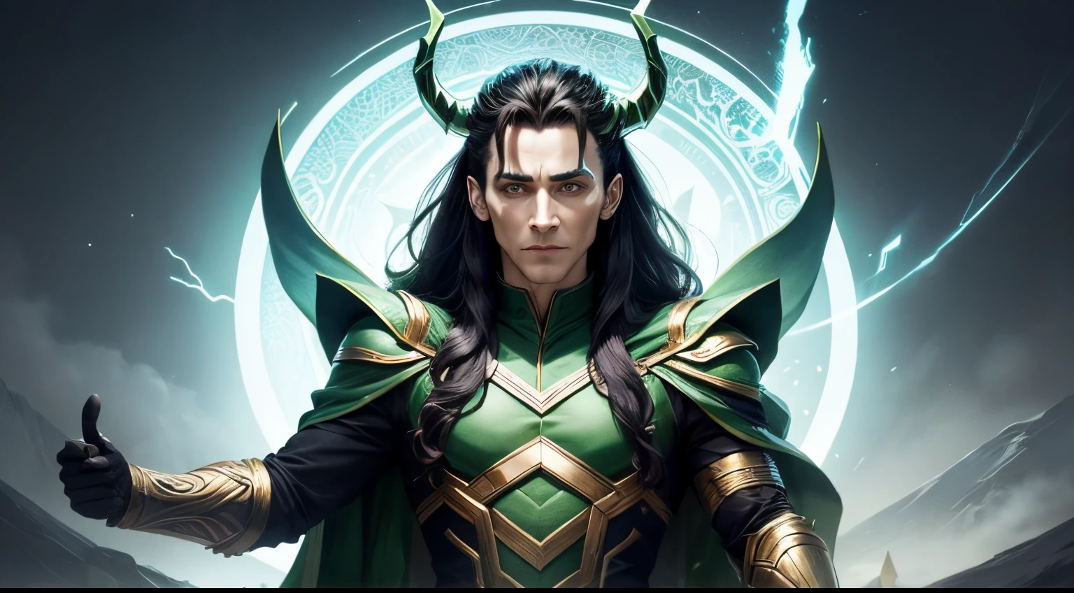 Experience the power and complexity of Loki, the god of trickery, through a series of visually striking sketches that showcase his ever-changing appearance and personality