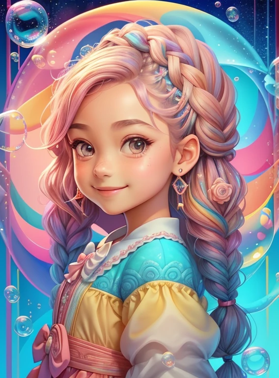 ((cute girl with braids smiling making soap bubbles)) - Criador: Walt Disney2023) ), ,, ( Walt Disney acolchoamento ,multidimensional geometric wall PORTRAIT, arte, Chibi,
Yang08k, lindo, Colouring,Rose
Primary works, qualidade superior, melhor qualidade, Arte Oficial, Beautiful and Aesthetic,)) ), ,, Walt Disney acolchoamento ,multidimensional geometric wall PORTRAIT, arte, Chibi,
Yang08k, lindo, (Colouring, rosa), amarelo ,azul ,vermelho e branco)
Primary works, qualidade superior, melhor qualidade, Arte Oficial, Beautiful and Aesthetic,
