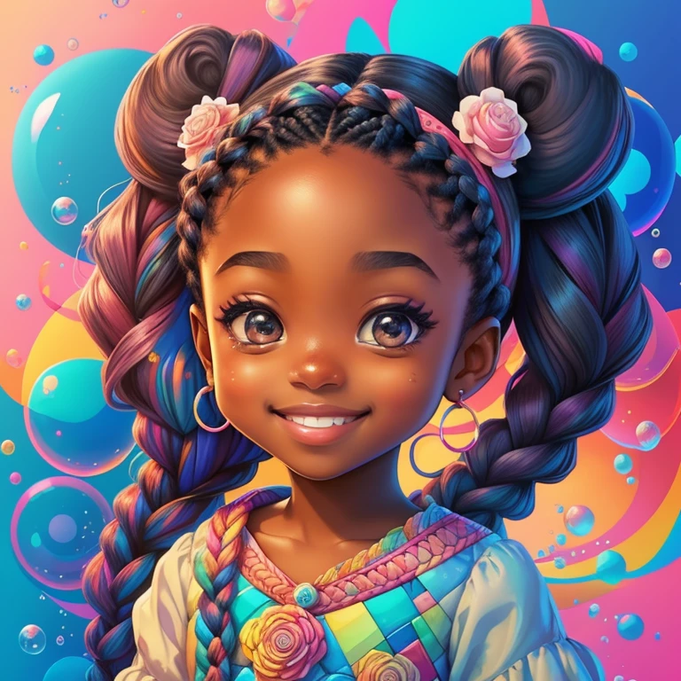 ((cute black girl with braids smiling holding a camera and bubbles)) - Criador: Walt Disney2023) ), ,, ( Walt Disney acolchoamento ,multidimensional geometric wall PORTRAIT, arte, Chibi,
Yang08k, lindo, Colouring,Rose
Primary works, qualidade superior, melhor qualidade, Arte Oficial, Beautiful and Aesthetic,)) ), ,, Walt Disney acolchoamento ,multidimensional geometric wall PORTRAIT, arte, Chibi,
Yang08k, lindo, (Colouring, rosa), amarelo ,azul ,vermelho e branco)
Primary works, qualidade superior, melhor qualidade, Arte Oficial, Beautiful and Aesthetic,