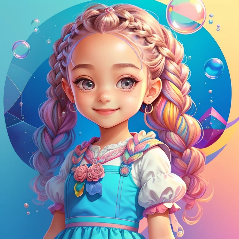 ((cute girl with braids smiling holding a camera and bubbles)) - Criador: Walt Disney2023) ), ,, ( Walt Disney acolchoamento ,multidimensional geometric wall PORTRAIT, arte, Chibi,
Yang08k, lindo, Colouring,Rose
Primary works, qualidade superior, melhor qualidade, Arte Oficial, Beautiful and Aesthetic,)) ), ,, Walt Disney acolchoamento ,multidimensional geometric wall PORTRAIT, arte, Chibi,
Yang08k, lindo, (Colouring, rosa), amarelo ,azul ,vermelho e branco)
Primary works, qualidade superior, melhor qualidade, Arte Oficial, Beautiful and Aesthetic,