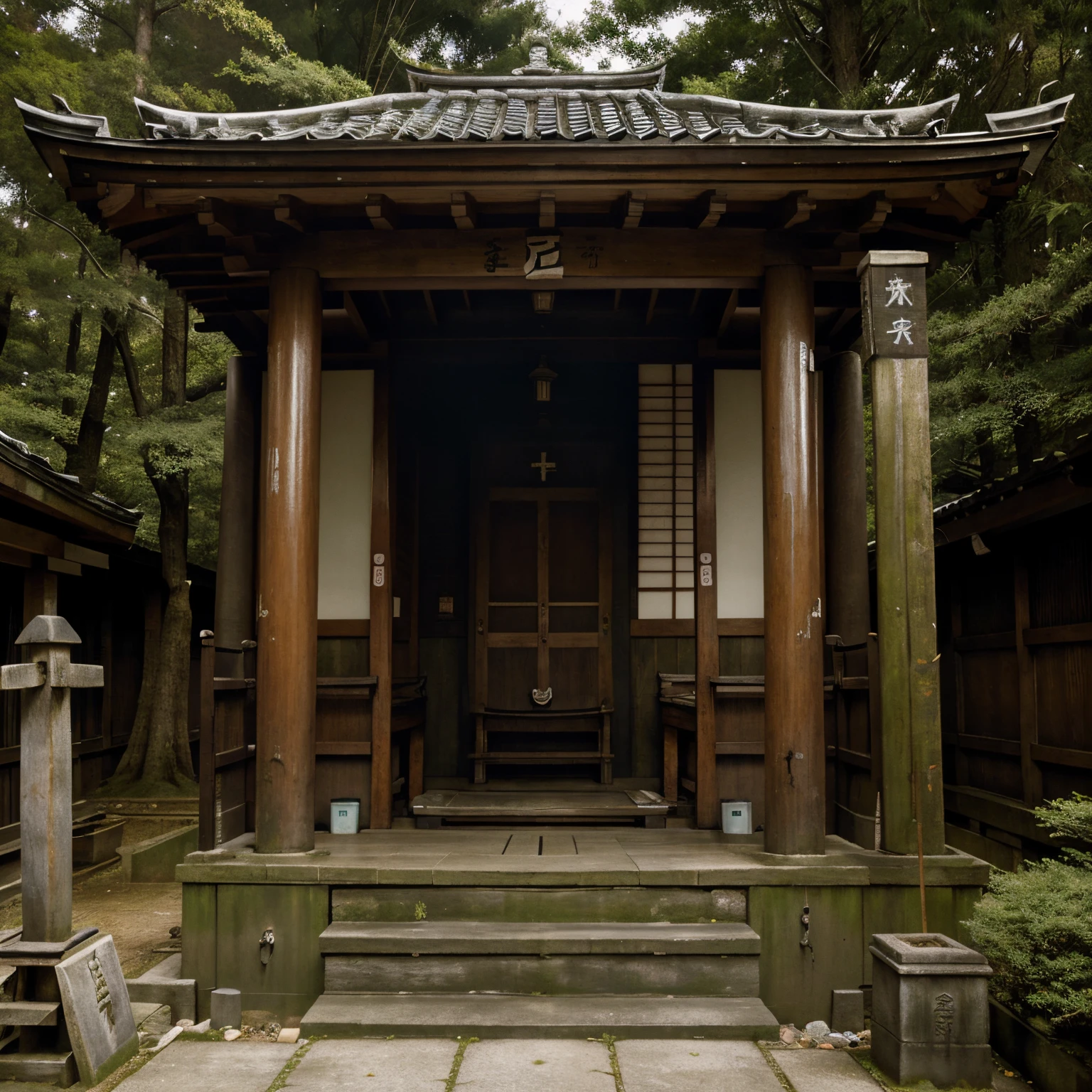 Stihook, (Signor Welch:1.2), sgzero novel, The No_Humanity, A Japanese shrine, scenecy, Eau, Foggy sections