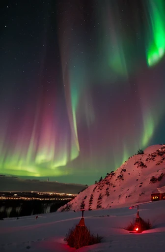 Aurora seen at the North Pole