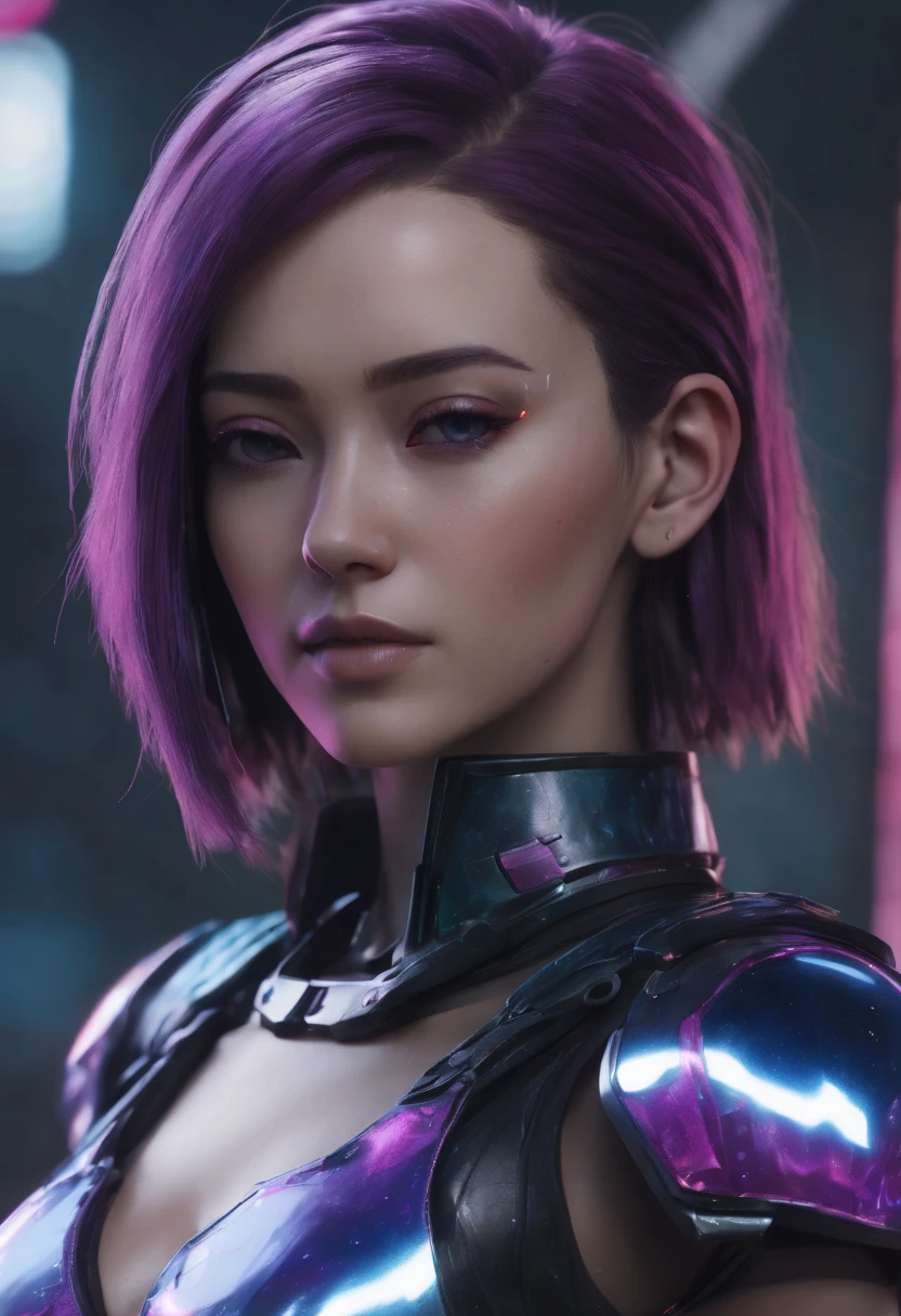 ((best quality)), ((masterpiece)), (detailed:1.4), 3D, Image of a beautiful cyberpunk woman,human development report (high dynamic range),Ray tracing,NVIDIA RTX,super resolution,Unreal 5,subsurface scattering,PBR texture,post processing,Anisotropic filtering,depth of field,Maximum clarity and sharpness,multi-layer texture,Albedo and specular maps,surface coloring,Accurate simulation of light-material interaction,Perfect proportion,octane rendering,Two-tone lighting,Large aperture,Low ISO,white balance,rule of thirds,8K original,