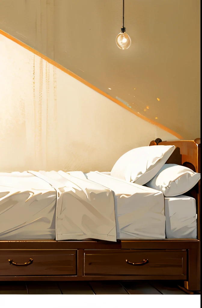 best quality,soft light,bed,cozy atmosphere,peaceful,relaxing,comfortable,calm mood,vivid colors,subtle shadows,warm tones,endless comfort,inviting,serene scene