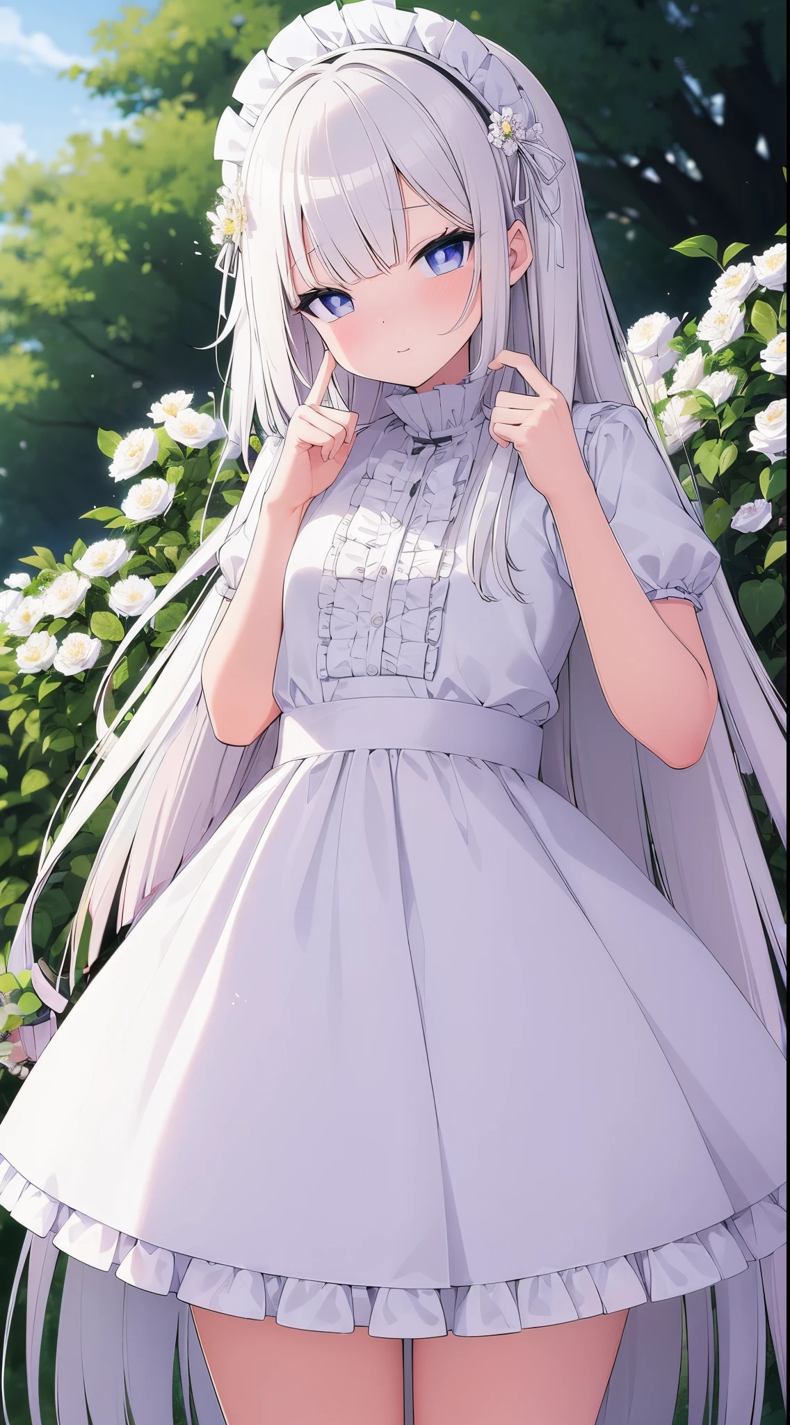long white hair
