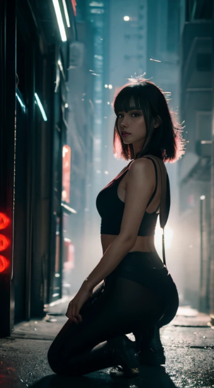 Photo of a woman in a city street, inside a car, skinny, tight dress, (cinematic look:1.4), soothing tones, insane details, intricate details, hyperdetailed, low contrast, soft cinematic light, (dim colors:0.6), hdr, raw, slate gray atmosphere, (looking to the camera:1.5), blue eyes, (smooking:1.2), red lips, smiling, raining outside