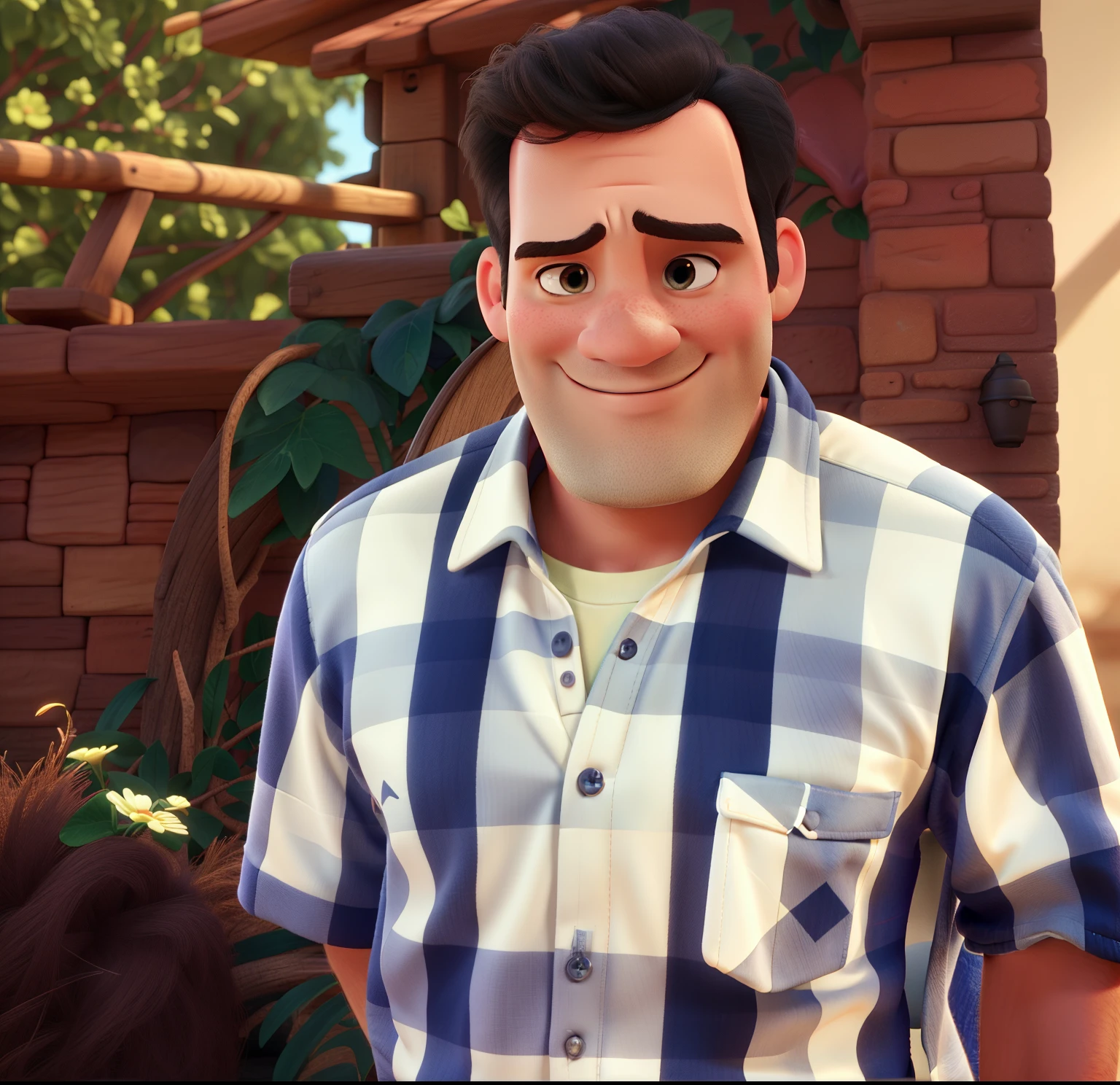 A Disney Pixar style man. high quality, 8k, best quality