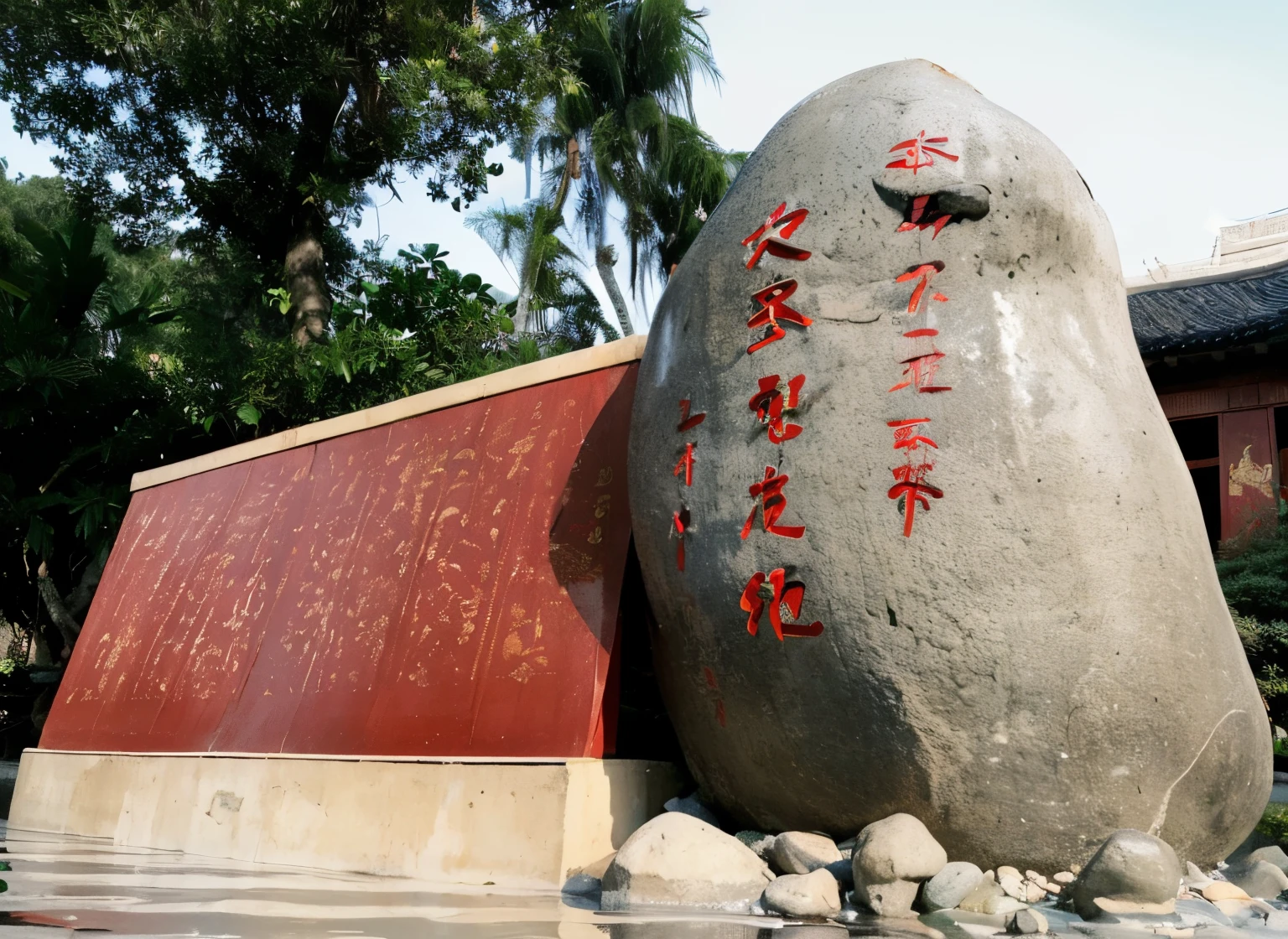 (best quality,4k,8k,highres,masterpiece:1.2),ultra-detailed,(realistic,photorealistic,photo-realistic:1.37),traditional Chinese painting,hand-drawn,cartoonish,scenic countryside,peaceful village,lotus pond,old wooden houses,flowing river,chirping birds,subtle brush strokes,vibrant colors,authentic Chinese calligraphy,curved rooftops,palm leaves swaying in the wind,ancient bridges over calm waters,traditional clothing,joyful villagers,floral patterns,red lanterns illuminating the streets,traditional boats,small teahouse,tai chi practitioners,delicious street food,smiling faces of people,elaborate gardens,decorative doorways,hanging scrolls with beautiful landscapes,traditional musical instruments,aromatic incense,traditional pagoda,tranquil atmosphere,peace and harmony,traditional Chinese characters,serene nature,weaving bamboo fences,traditional lantern festival,dragon dances,folklore and customs,bright sunny day,cultural heritage,traditional brush and ink,ancient temples,golden cherry blossoms