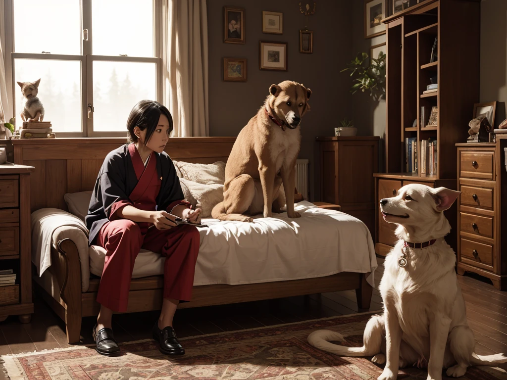 Momotaro, monkey, pheasant, dog, demon extermination