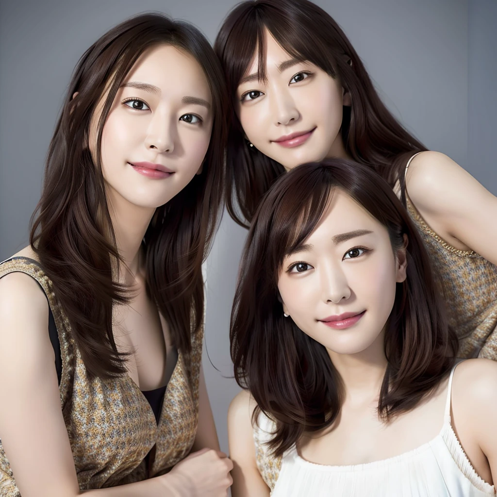 (8K、Raw photography、top-quality、masterpiece:1.2)、(realisitic、Photorealsitic:1.37)、2 heads、ultra-detailliert、超A high resolution、Identical twin sisters、Same height、beautifull detailed face、undergarment、Beautiful delicate skin and delicate eyes、Skin Texture、floated hair、profetional lighting、full body Esbian、a bed