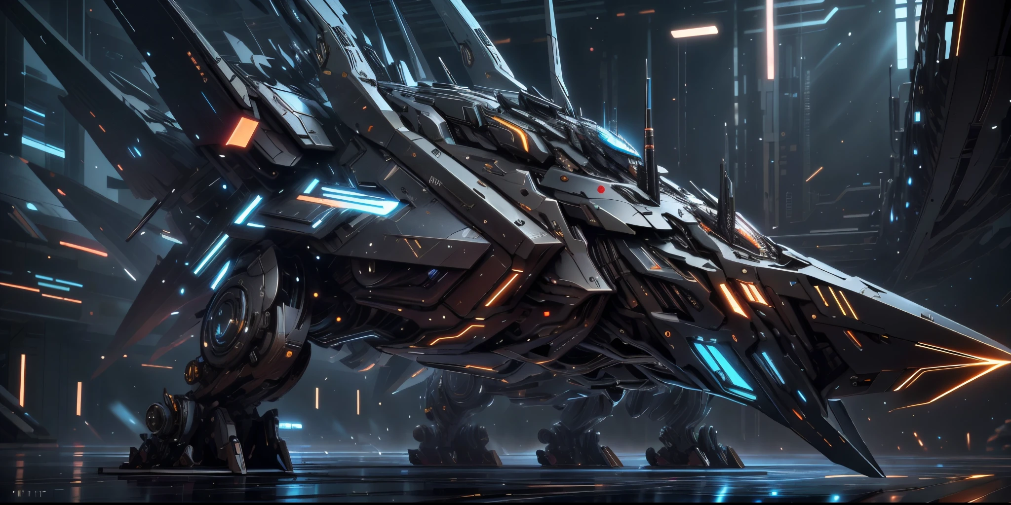tmasterpiece,high qulity,scifi style,Gatling,turrets,cyber punk perssonage。match colors,lanbai
