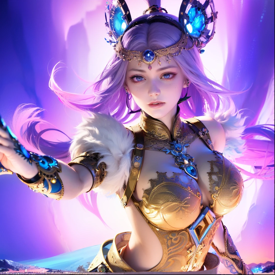 Cotton Candy Queen Women Goddess 8k Resolution Rendered Hyper Realistic Intricate DetailAn intricate visual representation of computer programing, rendered in 24k resolution with intricate details and symbols.