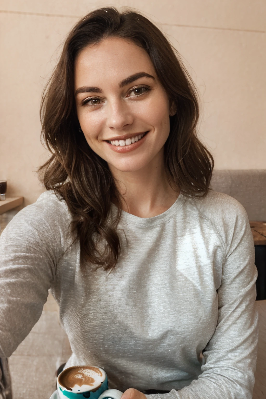 woman holding cup of coffee
