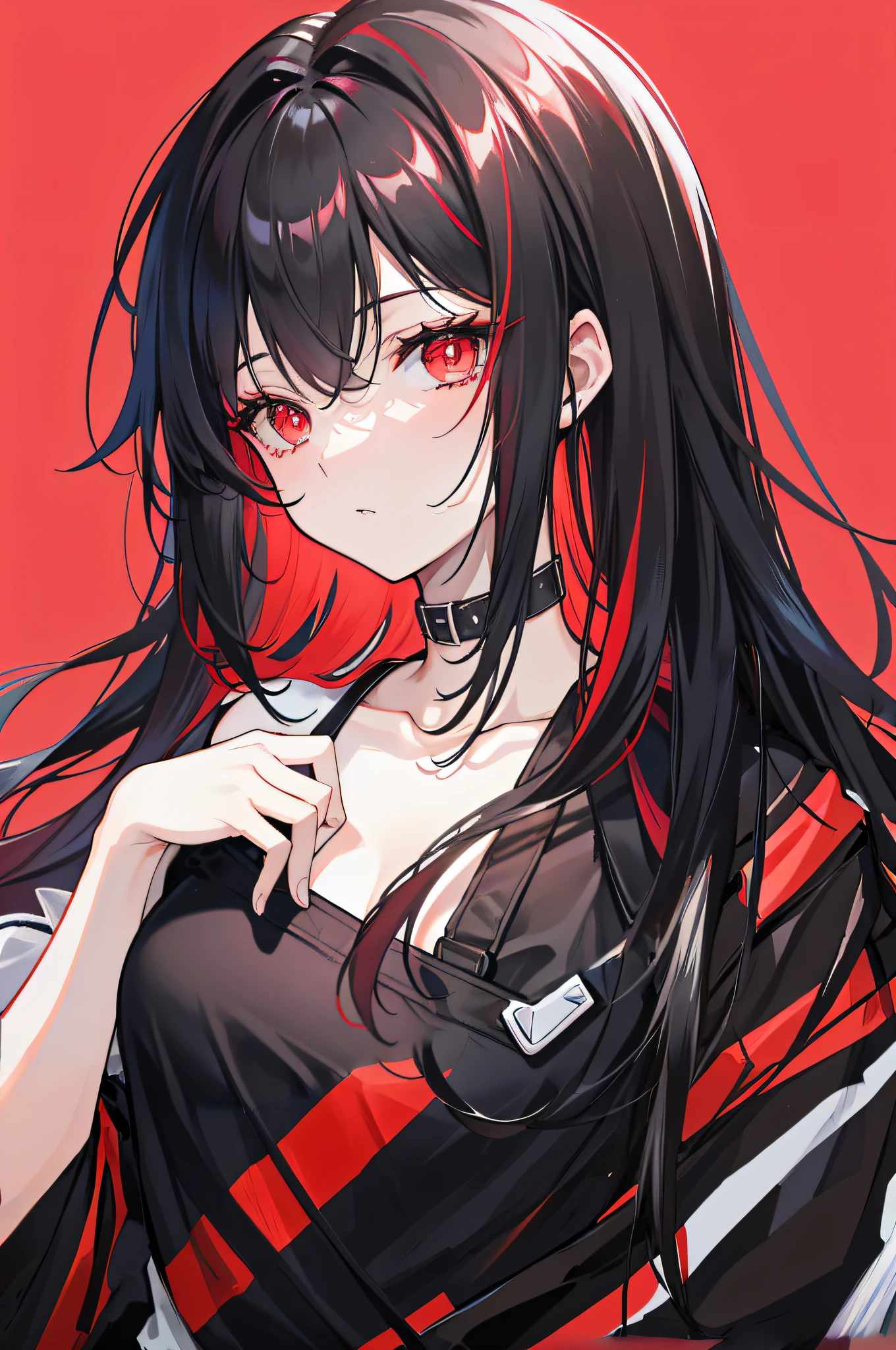 mat black hair