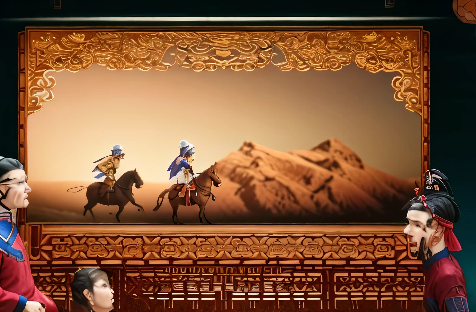 Close-up of rider, chinese three kingdoms, Match screen, Wang Chen, shadow play, game screenshot, gameplay, video game cutscene, Chinese Ghost Festival, kinematics, Inspired by Ji Yunfei, game screenshot, wuxia