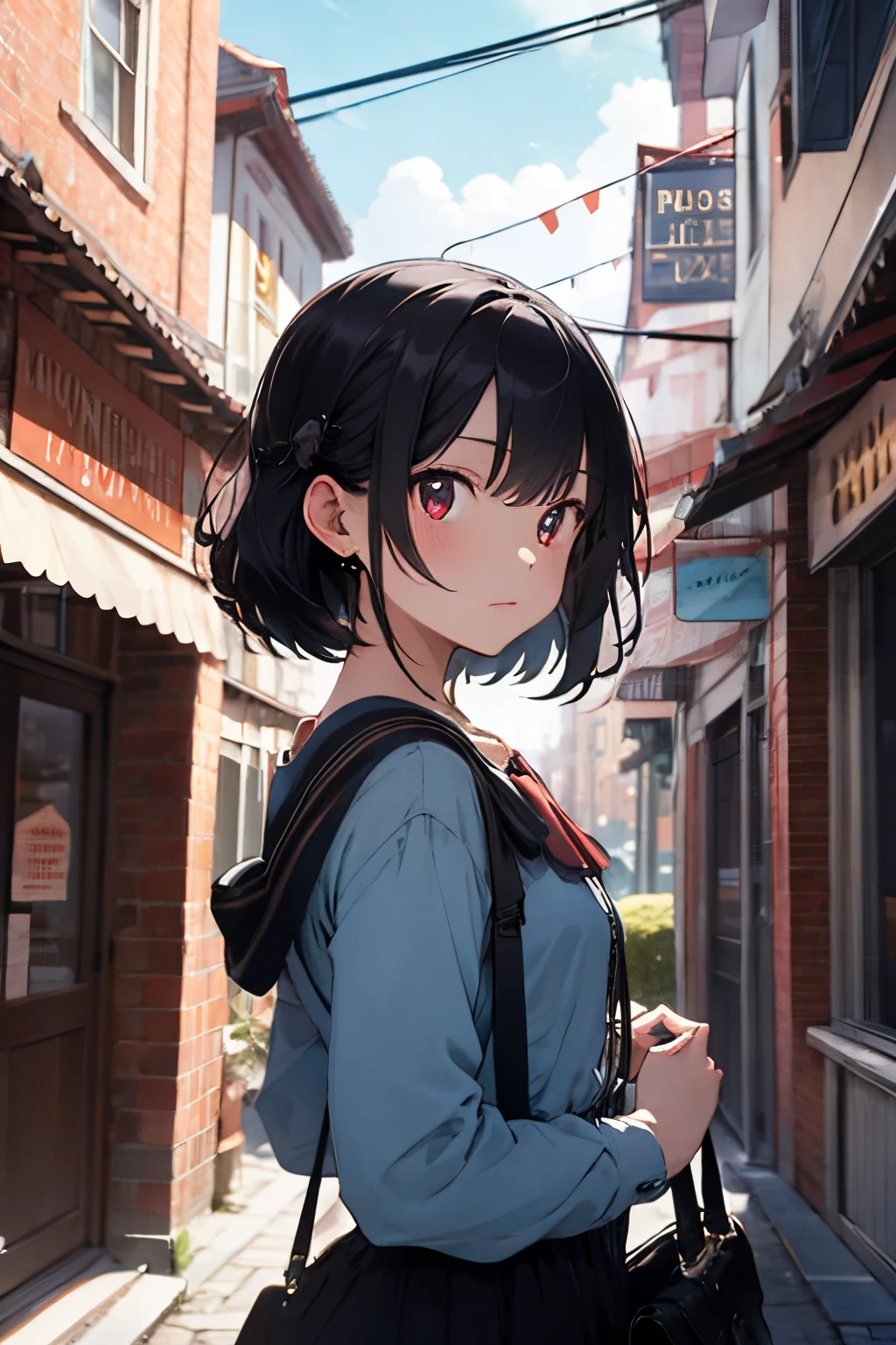 cybercity, official art, masterpiece, best quality, high quality, beautiful and aesthetic, 1girl, pov, viewer shot