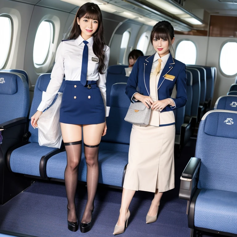TOKYOcty、stewardess、high-heels、full bodyesbian