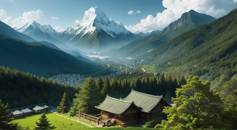 Rich in nature、verdant、Lots of mountains