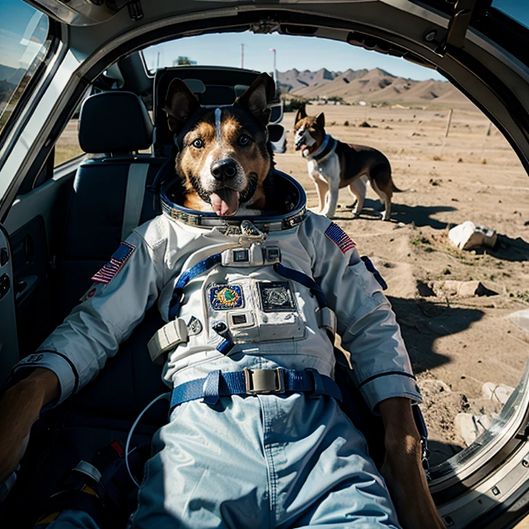 dog astronaut