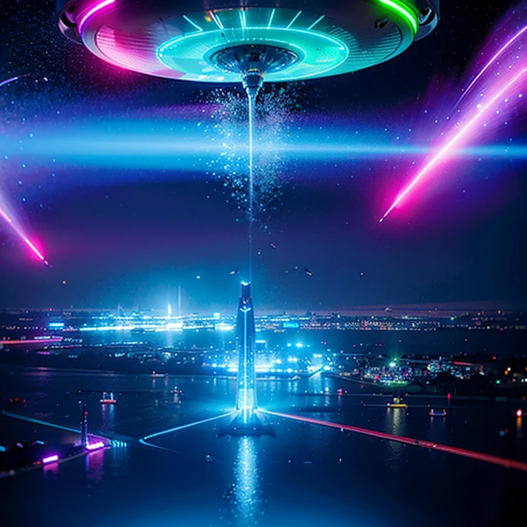 In a distant galaxy, a futuristic cityscapegleams with neon lights, inhabited by advancedrobots and beings from other planets, each withtheir own extraordinary abilities --ar 3:4