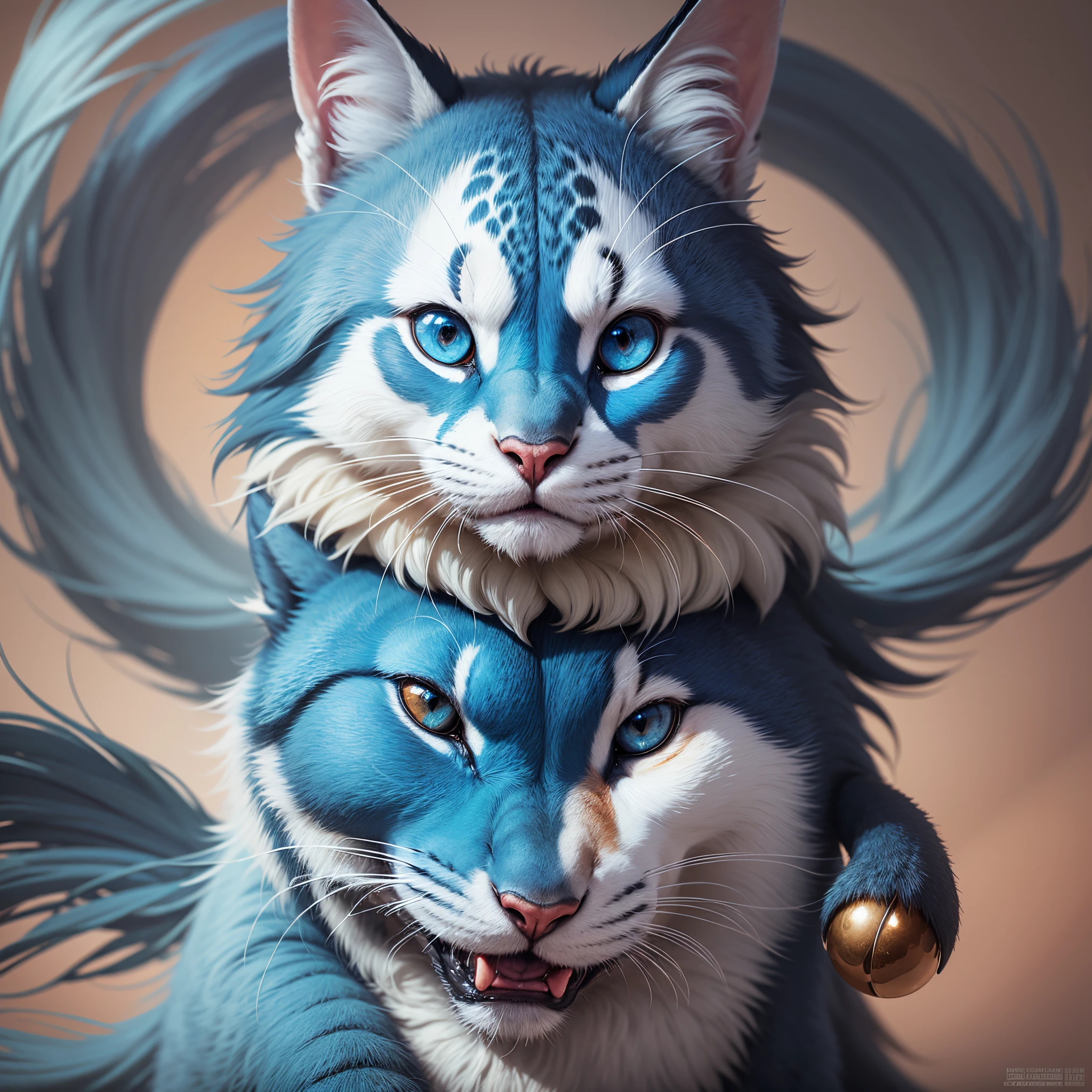 mega cute mystical creature of blue color, aesthetic, beautiful, realistic, professional photo, 4k --auto --s2