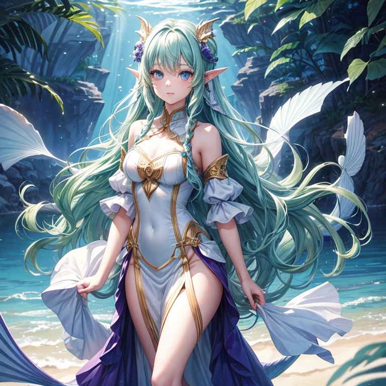 1 adult,15 years old,saint(Eros Fairy),dynamic poses,Dynamic angle,cave,(Kneeling weakly),(cry,angry),navel,Big breasts,huge ,full,exposed,exposed生殖器,exposed,exposed白虎穴,exposed阴穴,exposed