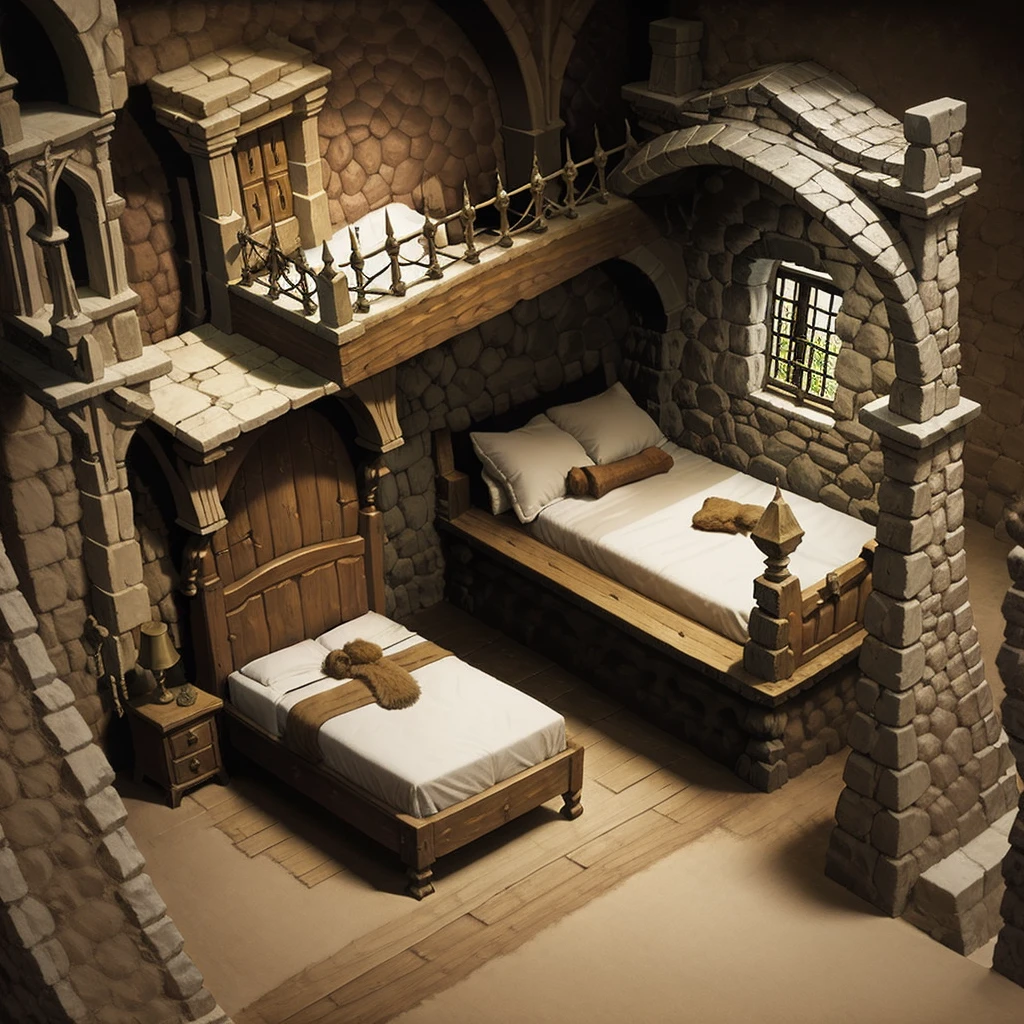 medieval room,bedroom,fantasy medieval-style,natta