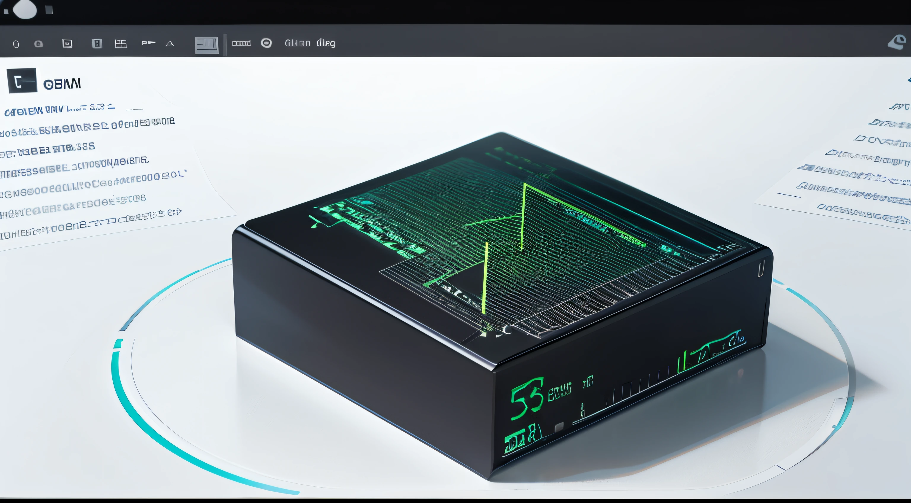 Engaging 3D visualization featuring stunning graphs、glinting