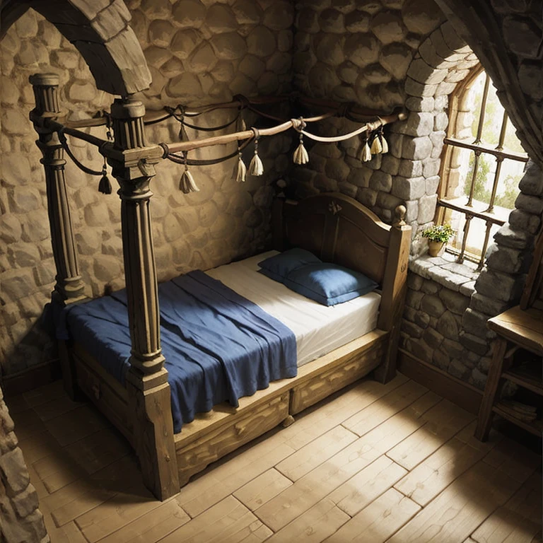 medieval room,bedroom,fantasy medieval-style,natta