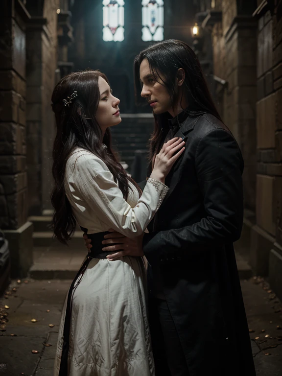 Their chase spanned across time and continents, becoming a whispered legend among vampire and human circles. Cherry reveled in the exhilaration of the hunt, savoring the thrill and the power she held over her relentless adversary. Yet, amidst the excitement, she sensed a connection between herself and Van Helsing, something intangible that resonated deep within her soul.
As time passed, their encounters became more than just a test of wits. Cherry caught glimpses of compassion and hidden depths within Van Helsing, while he saw a vulnerability and longing for acceptance within her shimmering blue eyes. They were drawn towards one another, their destinies intertwined in ways neither could have anticipated.In a climactic confrontation, Cherry and Van Helsing found themselves face to face within an ancient, forgotten castle. The air crackled with tension as their gazes locked, each silently acknowledging the profound bond that had formed between them. Swords poised for battle, a fleeting moment of hesitation passed between them.
In that moment, Cherry recognized the weariness in Van Helsing’s eyes, the weight of his noble burden. Van Helsing, too, saw the loneliness and longing for understanding within Cherry’s radiant gaze. A profound understanding passed between them, transcending their predetermined roles.
Together, Cherry and Van Helsing embarked on an extraordinary journey. They sought to unravel the mysteries that divided their worlds, to bridge the gap between vampire and hunter. Through shared experiences and unexpected empathy, they discovered that their paths were not as dissimilar as they once believed. In the end, Cherry and Van Helsing rewrote the narrative of their existence. Their tale became a testament to the power of unity, compassion, and the limitless capacity for love. As allies instead of adversaries, they forged a new era where vampires and hunters coexisted in harmony, forever reshaping the tapestry of their shared destiny.