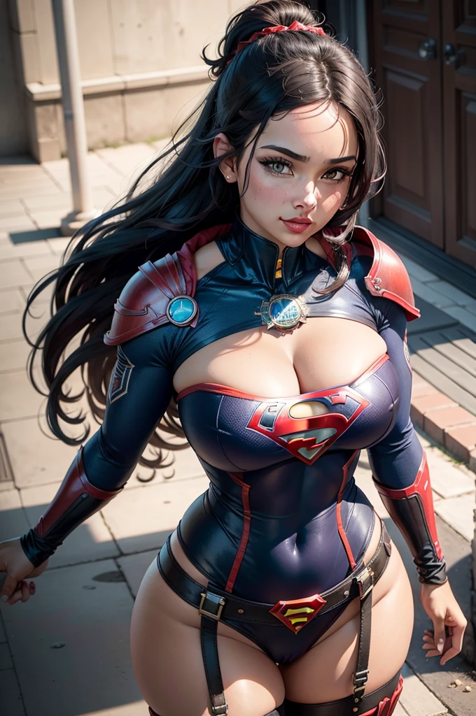 Arte Oficial, Unity 8k papel de parede, ultra detalhado, Beautiful and Aesthetic, Beautiful, master part, best quality, (BBW MILF), (38 years old) , (Zemaranhar, mandala, emaranhado, emaranhar), 1WOMAN, (Supergirl), rabo de cavalo loiro, olhos azuis, pequeno, capa vermelha, saia vermelha, Botas vermelhas, tampo azul, seios grandes, Clavicle exposed, exposed neck, cintura exposta, Voando acima da paisagem urbana, gota de suor, Desviando o olhar, Cyberpunk, adicionar_detalhe, Supergirl, tempestade, epic scene,Detalhes complexos, hiper sexualizada, Hiper provocativo, , Sorriso, hiper lolita, mamilos eretos, Cameltoe completo, Hiperresolución, sardas cheias, thick, juicy lips, Olhos grandes, roupas mal reveladoras, mamilo exposto, expor pelos pubianos