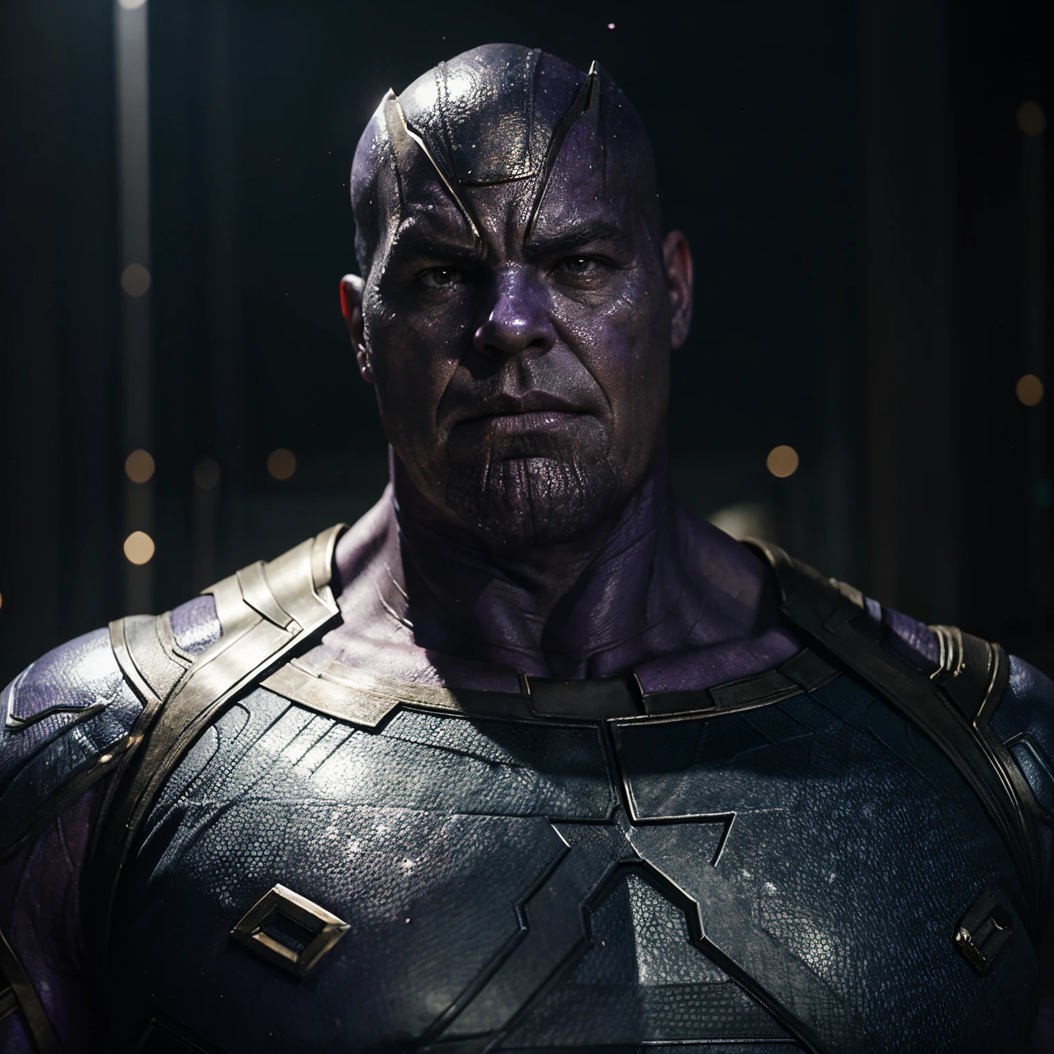 Create a realistic image of Thanos form marvel
