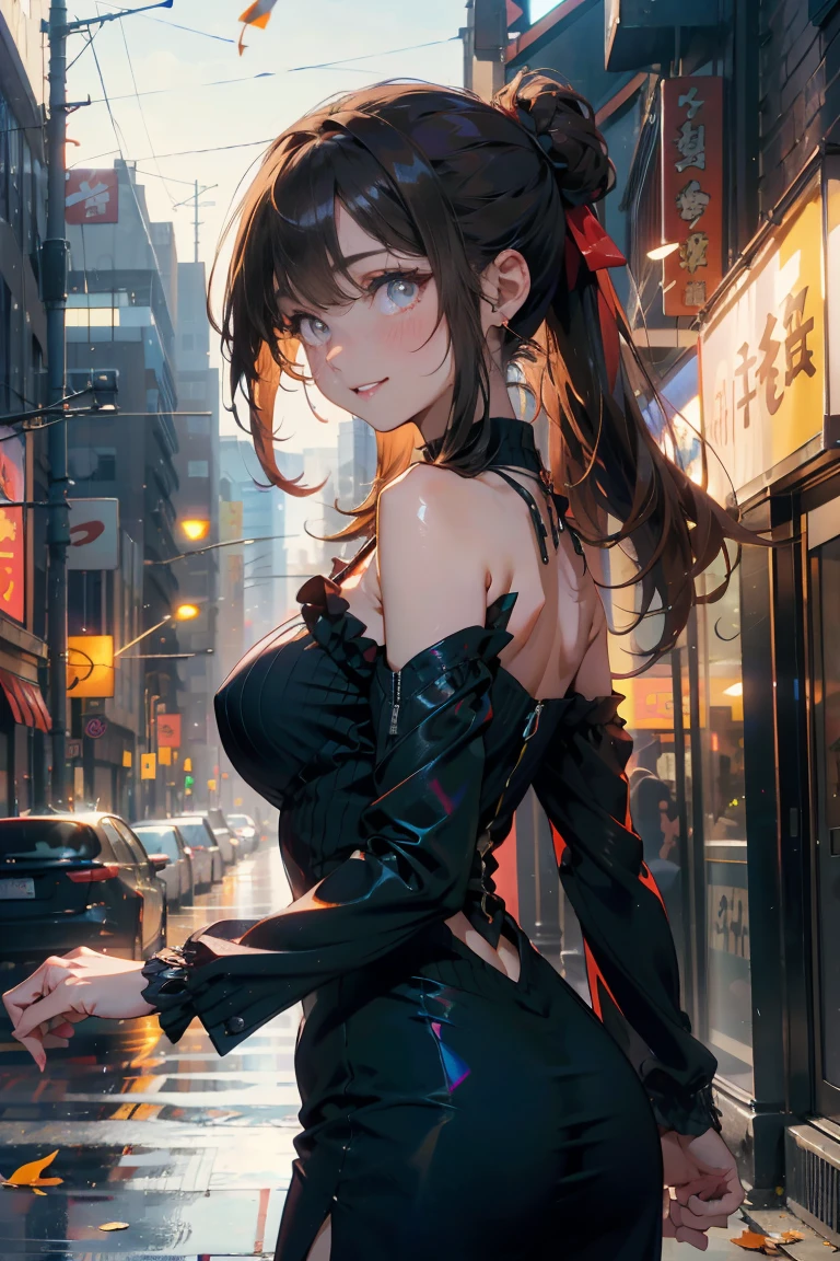 (((In the city))), ((Fashion Model), (skirt), (pantyhose), corset costume)), , ((Shiny Costumes)), skindentation, skinny, solo, 1 woman, Masterpiece, highest quality, highest quality, 16K, incredibly absurd, highly detailed, 2.5D, ai-generated, delicate and dynamic, very delicate facial expressions, delicate eye depiction, erotic, only sexy woman, ((A cute and kind face)), healthy figure, ((25-year-old woman)), 160cm tall, medium firm swaying bust, Dark Hair, blush, Sweat,Embarrassed,sexy, ((thin thighs)),, (camel toe:0.7), , (Erect nipples,:0.7), shiny and lustrous, facing straight at viewer, (((in heat))), ((Oily_skin)), ((Lots of sweat)), (((Brown Skin))), ((dutch angle)), ((erotic pose)), ((City sidewalk in midsummer)),, (((Very dynamic pose))),
