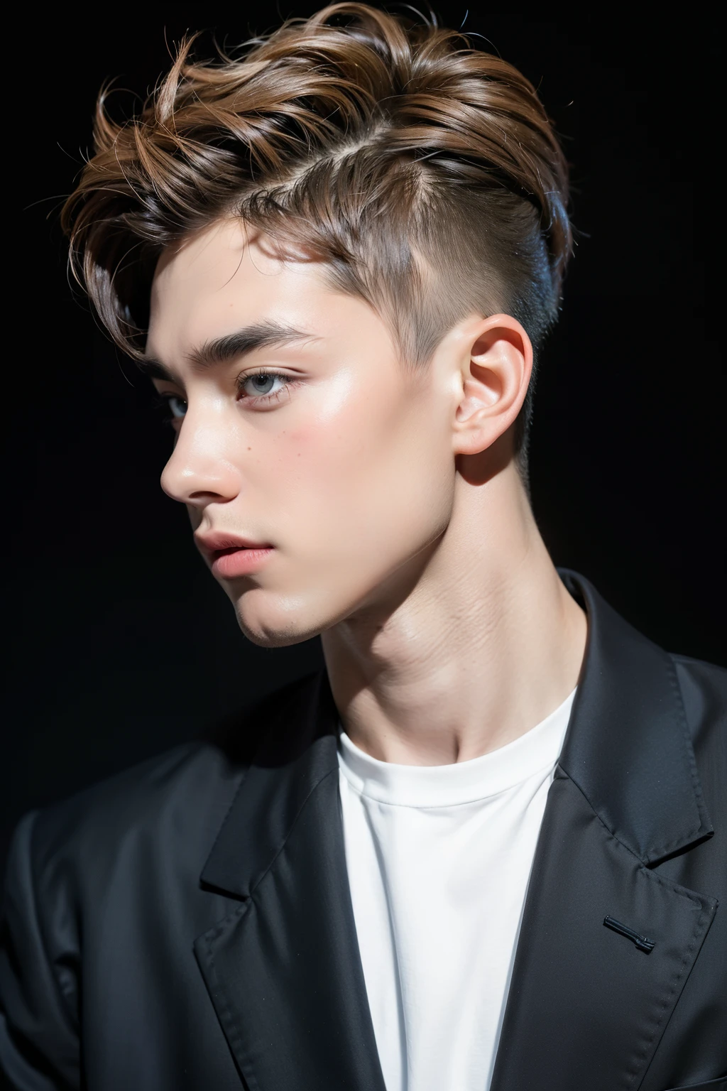 1boys,cool guy,the face,sbeard,white backgrounid