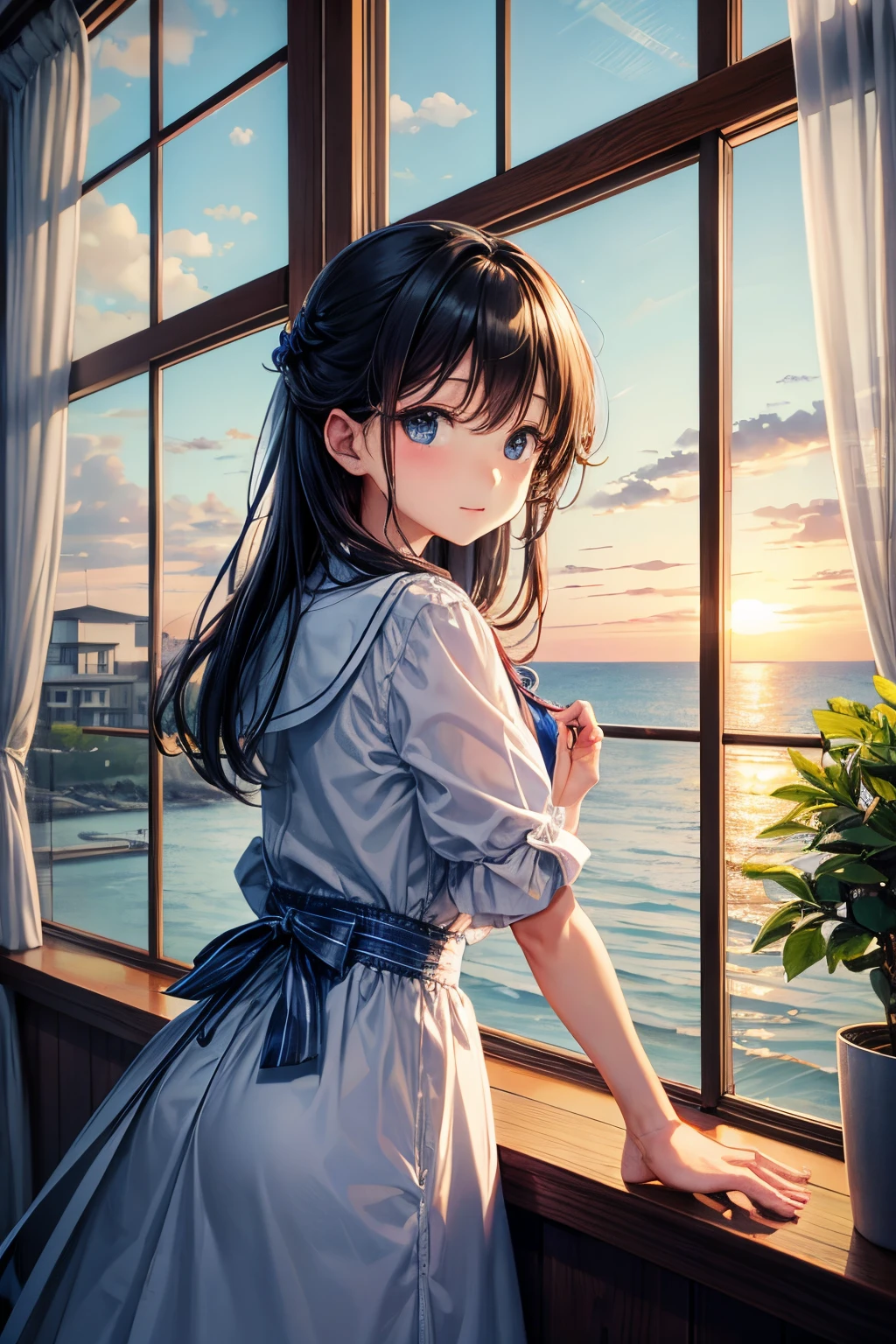 by the window、Despressing、early evening、shores