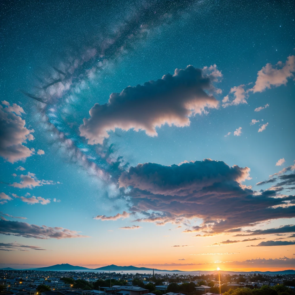 {{{{landscape}}}}, {{{masterpiece}}}, {{{best quality}}}, {{ultra-detailed}}, RAW picture, ultra-realistic photo, 8K UHD, DSLR camera, soft lighting, film grain, Fujifilm XT3, starry night sky, school. sunset, {{{japan}}}, mie prefecture,