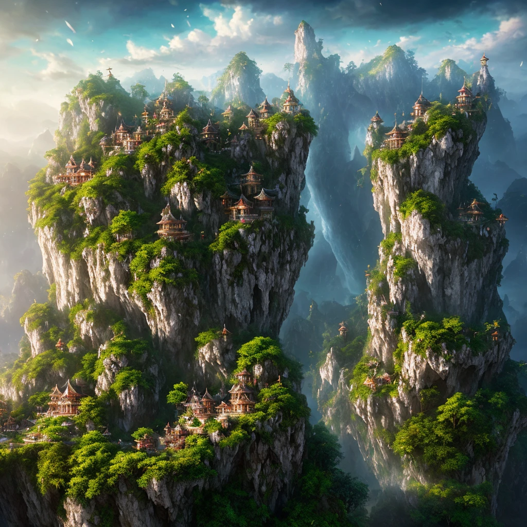 Full body pose, hyperrealistic arial photograph of neverland, dim volumetric lighting, 8 k, octane beautifully detailed render, extremely hyper detailed, intricate, epic composition, cinematic lighting, masterpiece, trending on artstation, very very detailed, stunning, hdr, smooth, sharp focus, high resolution, award, winning photo, dslr, 5 0 mm