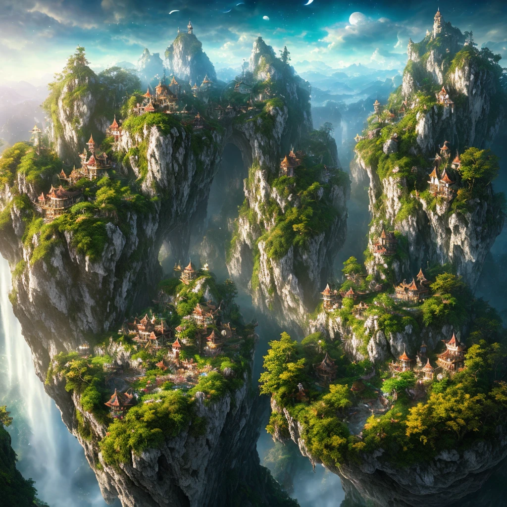 Full body pose, hyperrealistic arial photograph of neverland, dim volumetric lighting, 8 k, octane beautifully detailed render, extremely hyper detailed, intricate, epic composition, cinematic lighting, masterpiece, trending on artstation, very very detailed, stunning, hdr, smooth, sharp focus, high resolution, award, winning photo, dslr, 5 0 mm