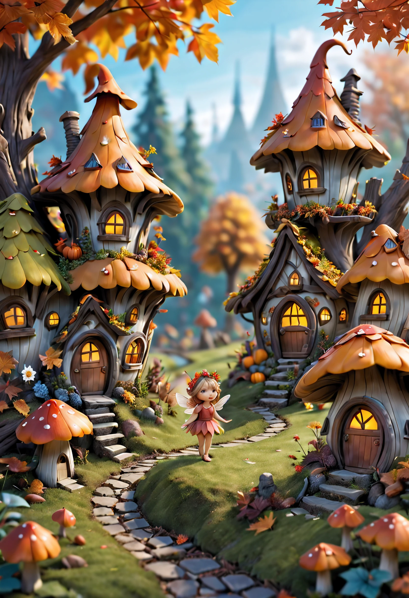 cute and cuddly fairy🧚🏻‍♀️ in the (fairy village:1.4), with aquatic steampunk augmentations extremely detailed, insanely detailed and intricate, high detail, concept art, colorful, dark philosophy, uplight, dark mode, rendered in unreal engine 5, intricate details, soft lighting, and a magical atmosphere, ambience lighting