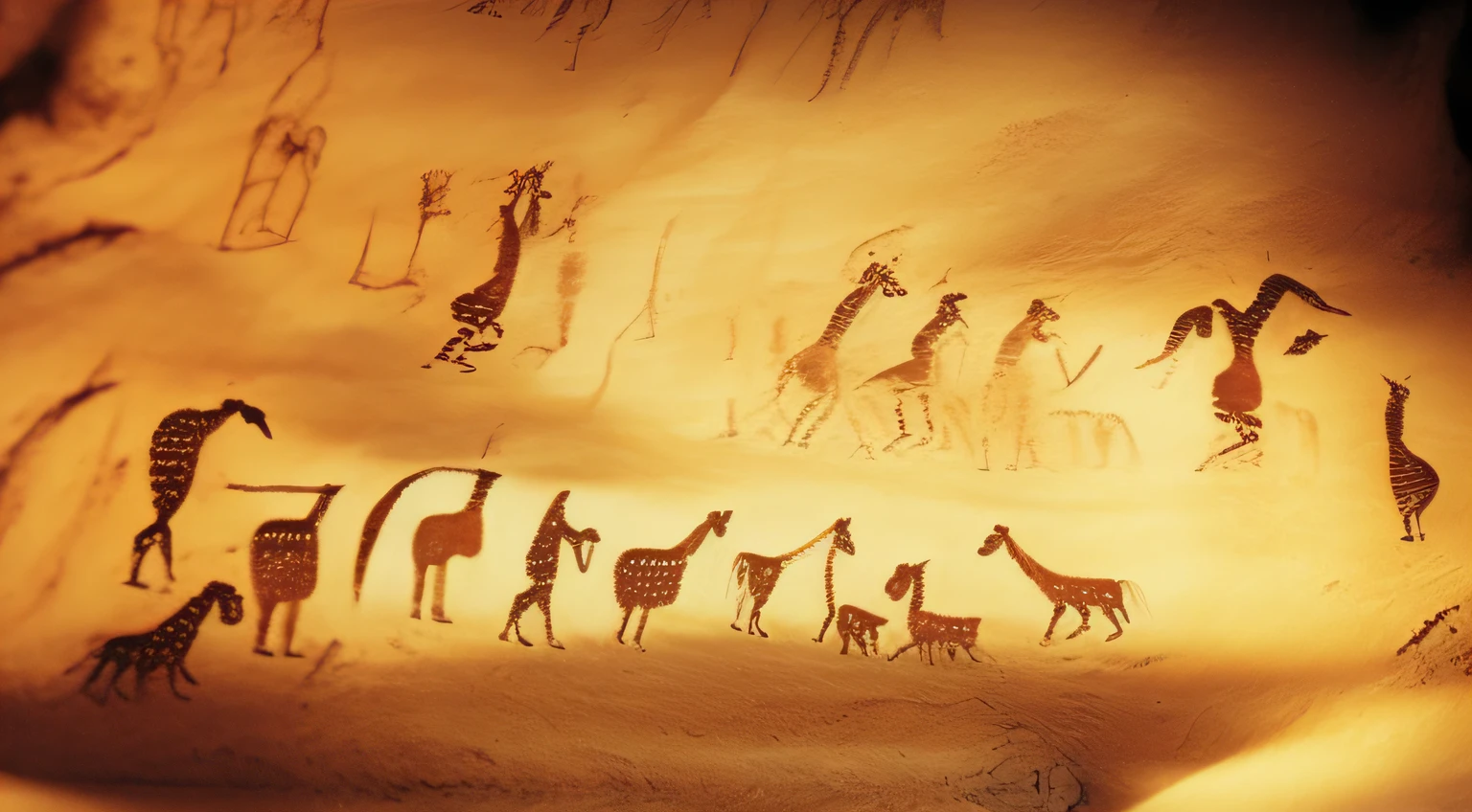 A close-up of a piece with a picture, Prehistoric cave art, Cave art style, cave painting, Paleolithic cave art, Cave art, Prehistoric cave paintings, rock cave painting, cave painting, Cave Paintings, Paleolithic cave paintings, Paleolithic painting, cave painting, ancient art, Lasko, Stone Age Cave Orgy