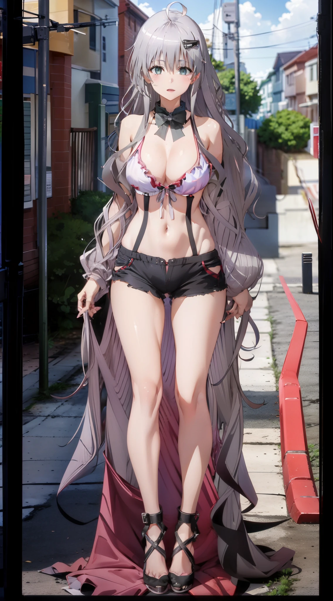 gorgeous gray hair,age wife,Bigchest,Real-time 2D images