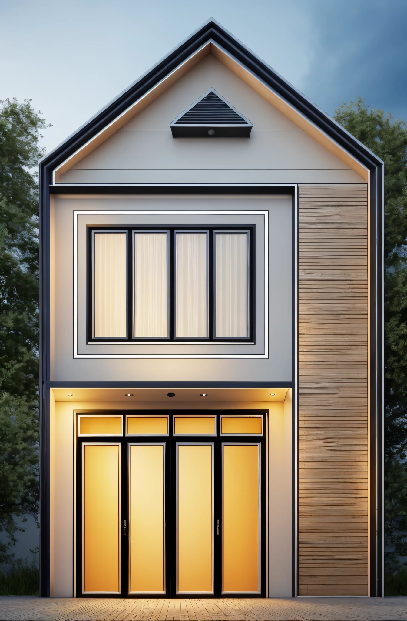 ((( best quality, masterpiece))), (hyper realistic, photo-realistic:1.2), high quality, (daylight:1.2), perfect lighting,
mordenhouse, main material (wooden , glass bancony, stone:0.2 ,white wall , wam white ), building, morden house, modern, dynamic light, daylight