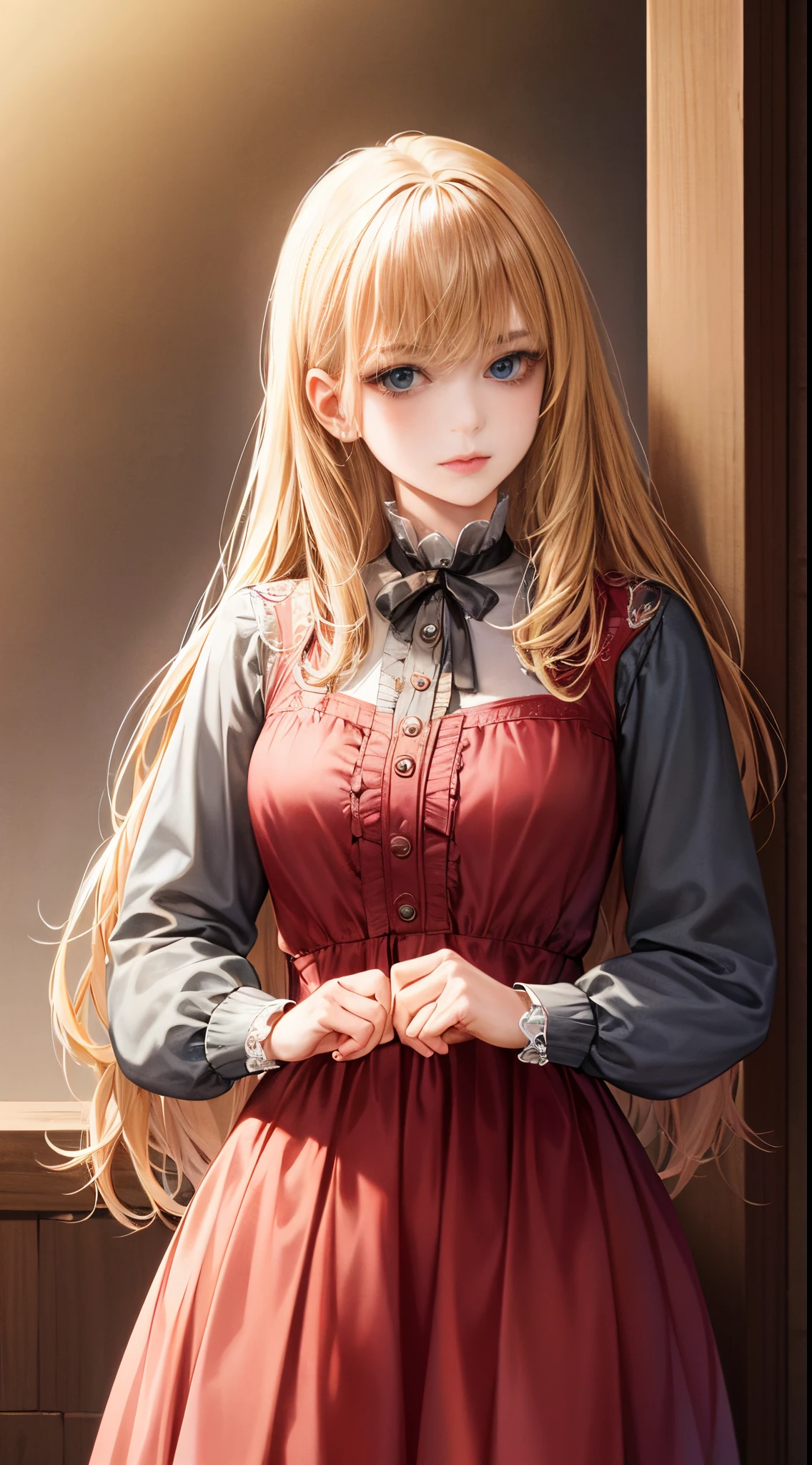 western fantasy,victoriana,A beautyful girl,The stands up,Plain clothing and clothing,No hats